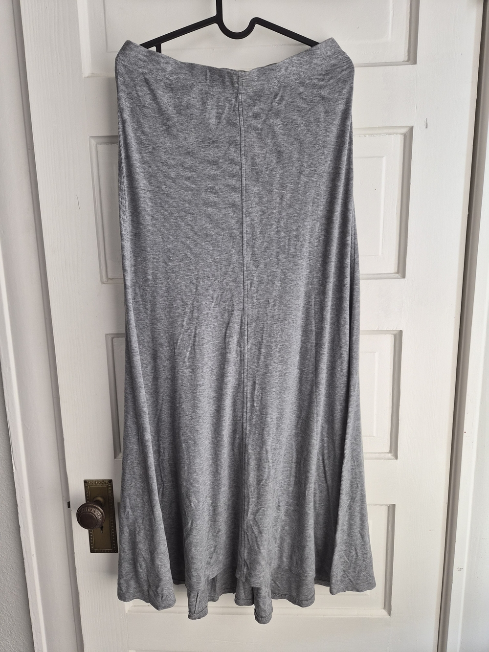 BCBGMaxAzria Gray Jersey Maxi Skirt